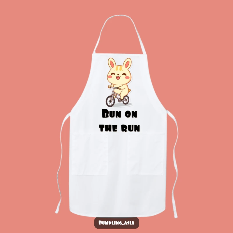 Funny Bao Bun Bicycle Apron - Chef's Adorable Kitchen Accessory