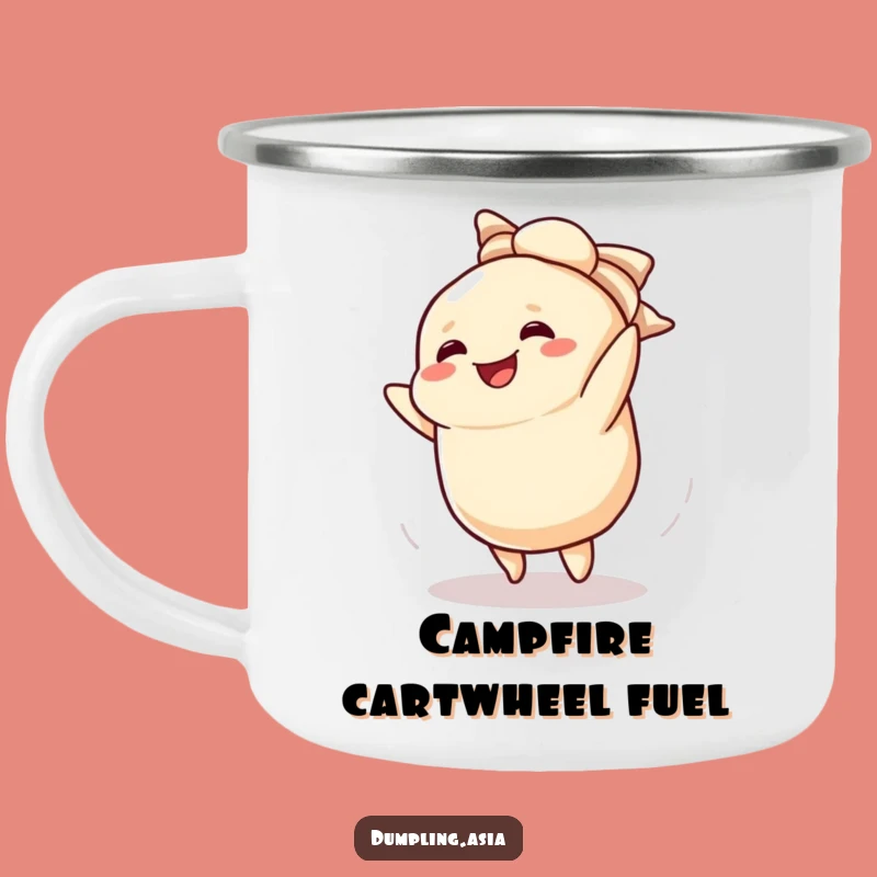Funny Dumpling Cartwheel Camping Mug: Fuel Your Adventures with Joy