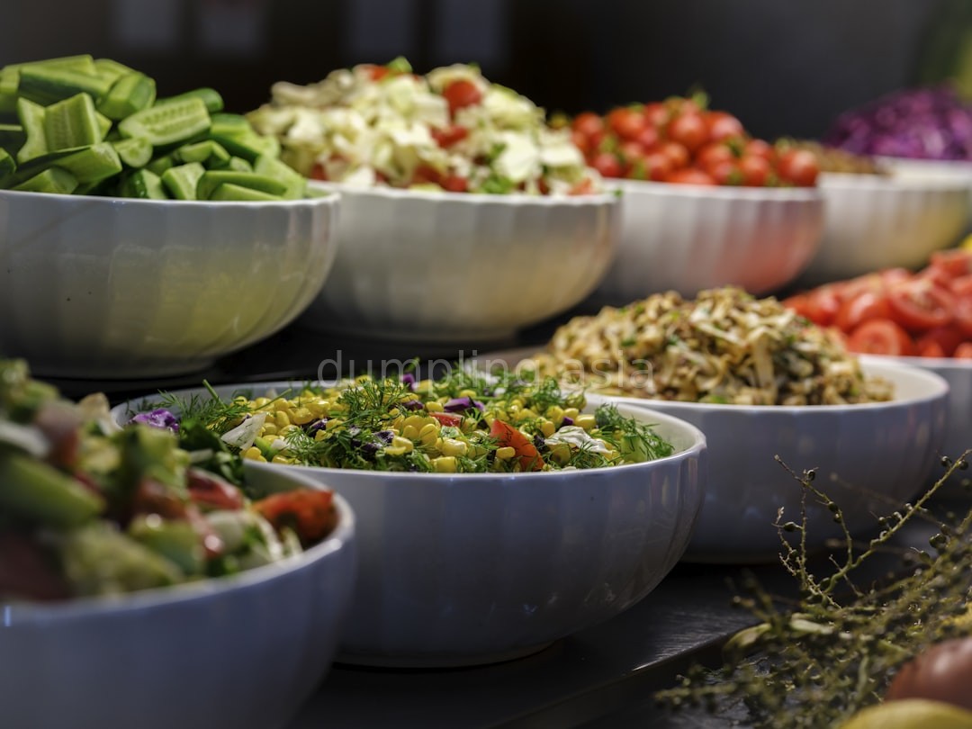 Gourmet catering setting
