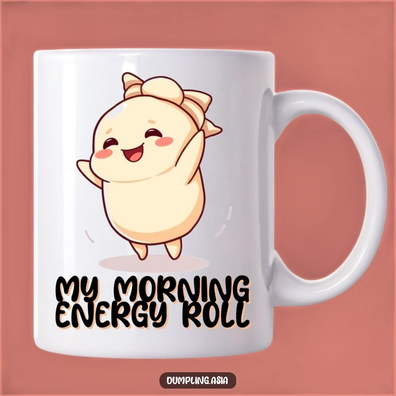 Funny Dumpling Cartwheel Mug: Happy Foodie Gift, Perfect for Smile