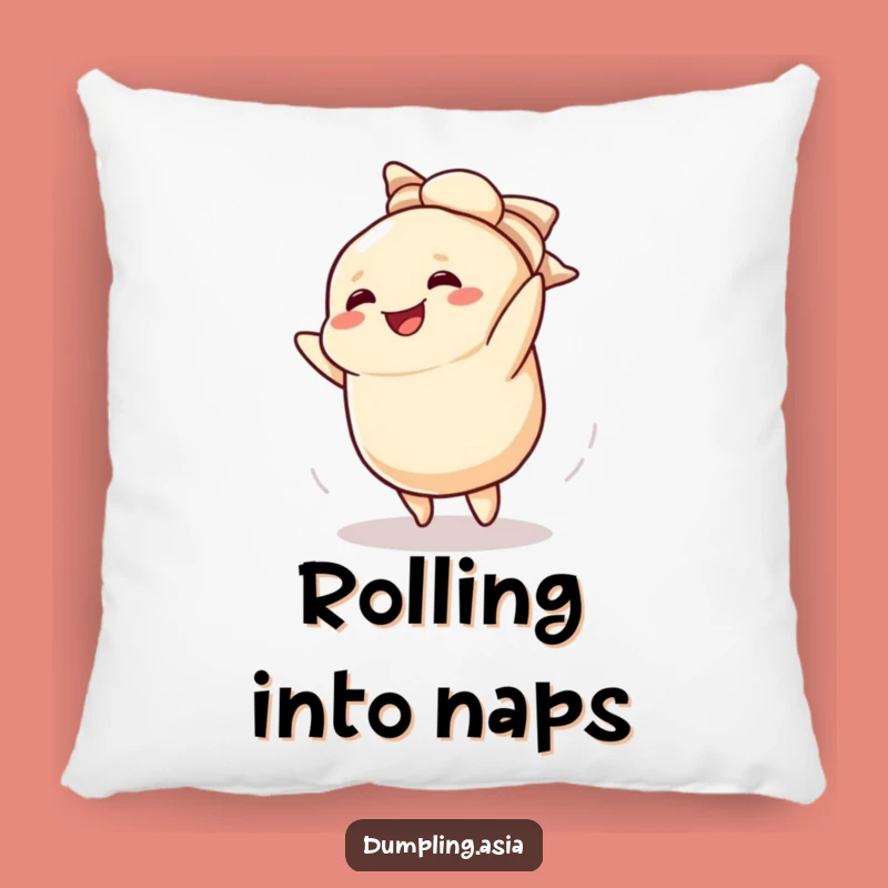 Funny Dumpling Cartwheel Pillow: Cozy Comfort with a Smile