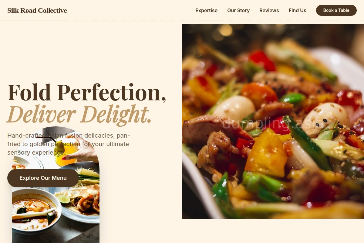 Pan-fried Asian Fusion Food