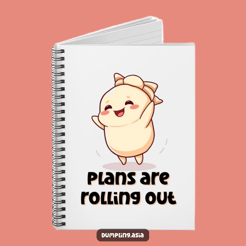Funny Dumpling Cartwheel Notebook: Jot Down Ideas with a Smile