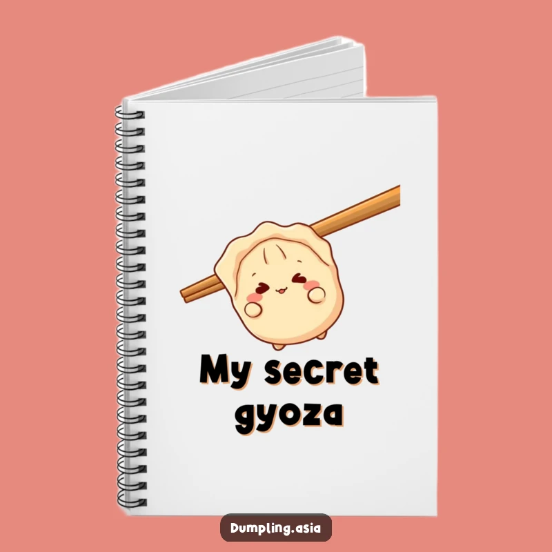 Funny Gyoza Peek Notebook - Jot Down Notes with Dumpling Fun