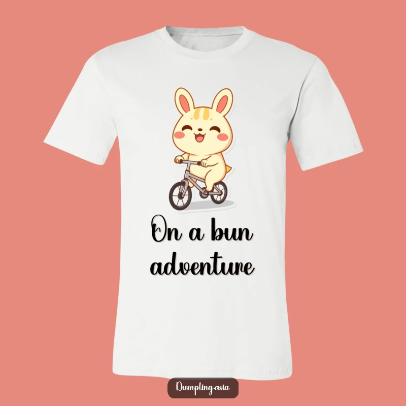 Funny Bao Bun Bicycle Tee - Adorable Steamed Bun Shirt for Foodies