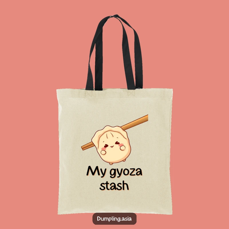 Funny Gyoza Peek Tote Bag - Practical & Playful Dumpling Carryall